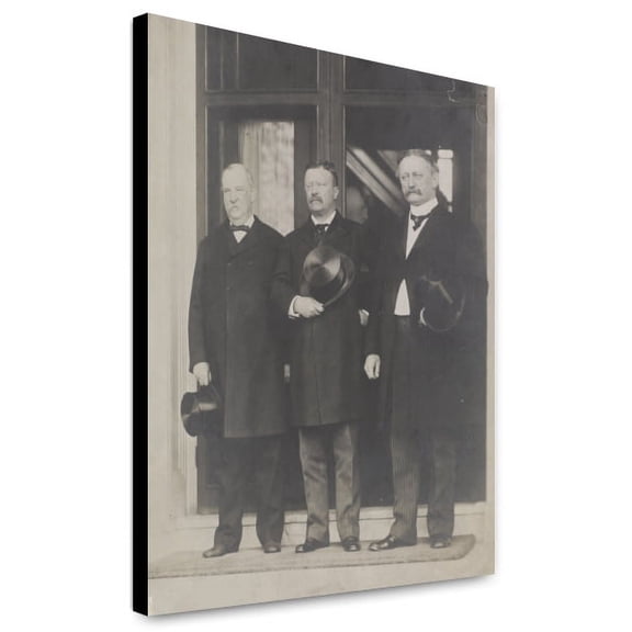 Canvas Print: Ex-President Cleveland, President Roosevelt, And David R. Francis