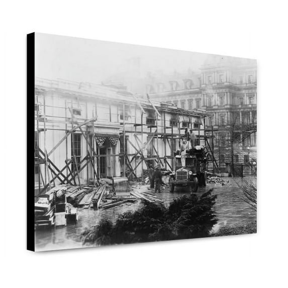 Canvas Print: Executive Offices Undergoing Repairs, 1930