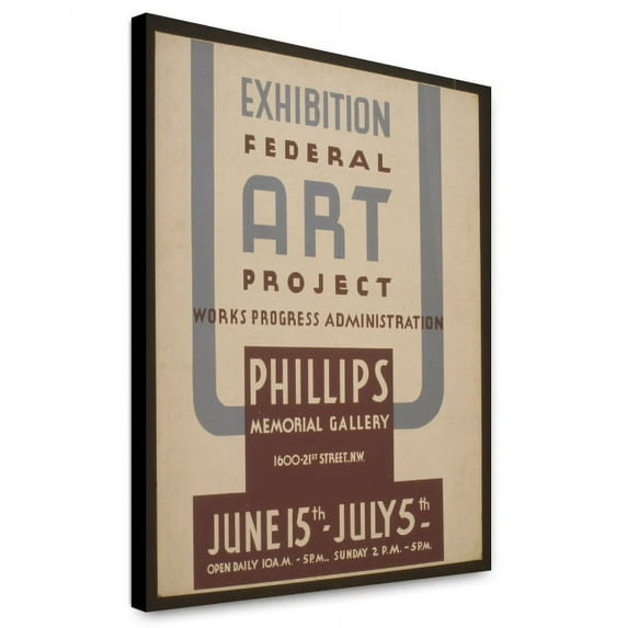 Canvas Print: Exhibition - Federal Art Project Works Progress Administration At