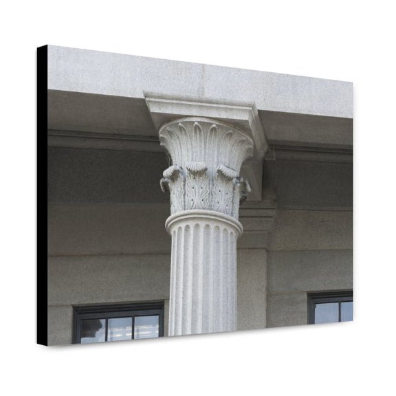 Canvas Print: Exterior Column Detail. U.S. Custom House, East Bay And Bull