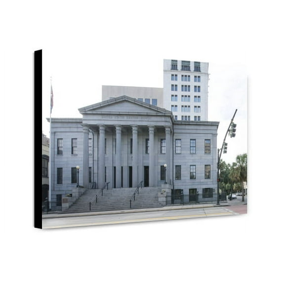 Canvas Print: Exterior. U.S. Custom House, East Bay And Bull Streets, Savannah