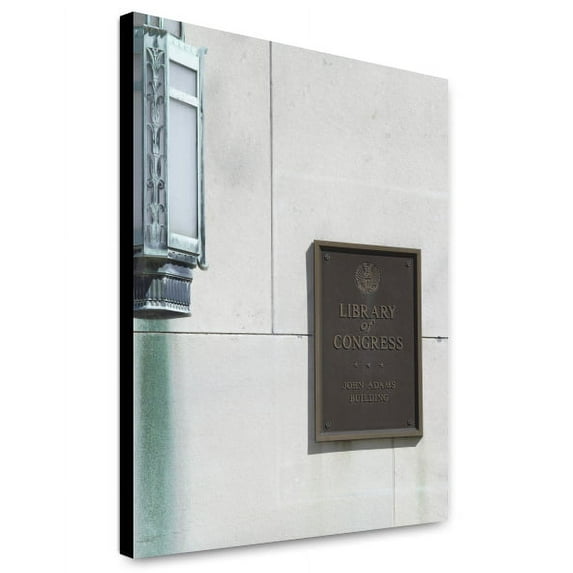 Canvas Print: Exterior View. Detail. Library Of Congress John Adams Building