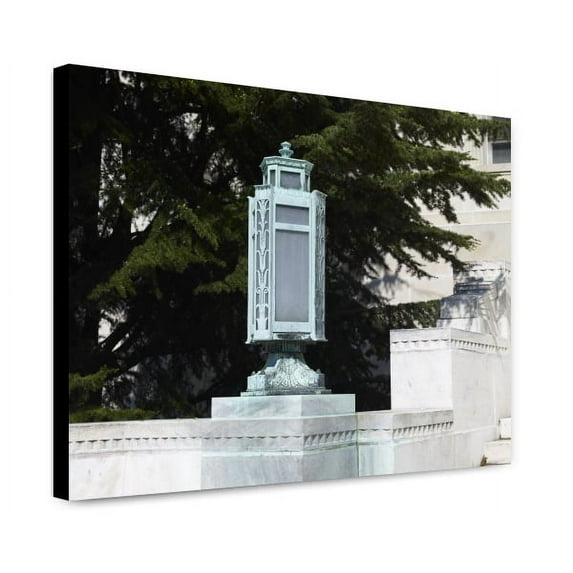 Canvas Print: Exterior View. South Entrance (Independence Avenue), Lamp At Bottom