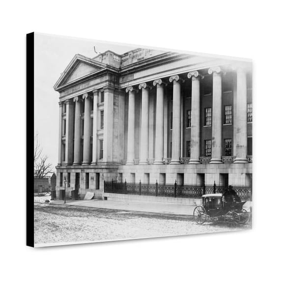 Canvas Print: Facade Of The United States Treasury Building, Washington, D.C.