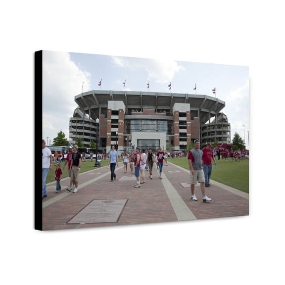 Canvas Print: Fans Pour Out Of The A-Game, A Spring Scrimmage At The University