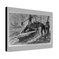 thumbnail image 1 of Canvas Print: Favorite Bed For Small Boats - Gathering And Dressing Oysters Under, 1 of 3