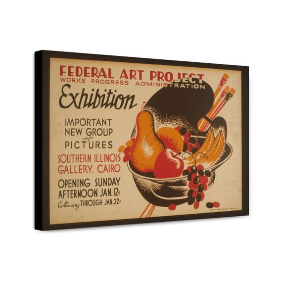 Canvas Print: Federal Art Project Works Progress Administration Exhibition