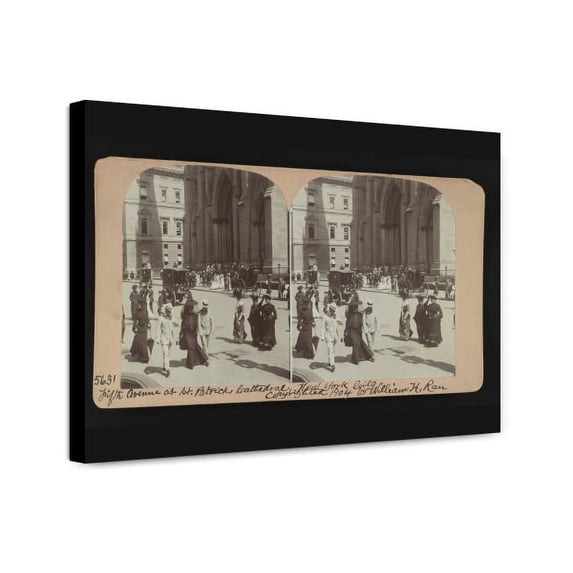 Canvas Print: Fifth Avenue At St. Patricks Cathedral, New York City, 1904