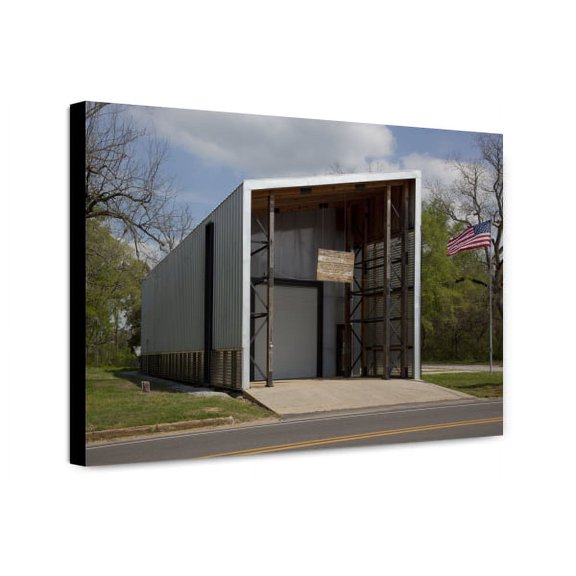 Canvas Print: Fire Department Designed By Rural Studio Architecture, Newbern