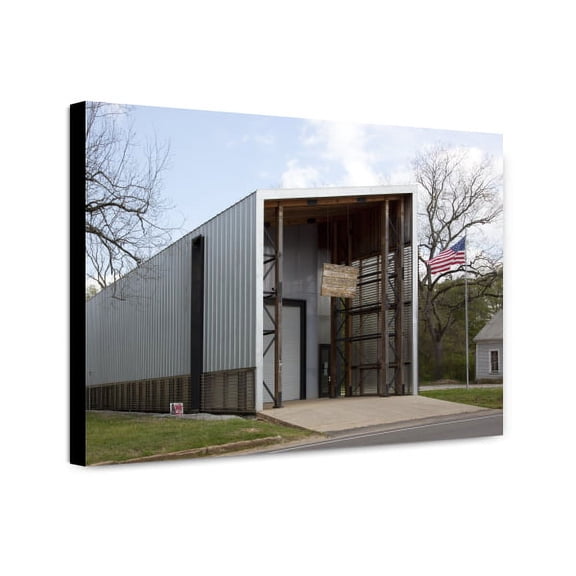 Canvas Print: Fire Department Designed By Rural Studio Architecture, Newbern