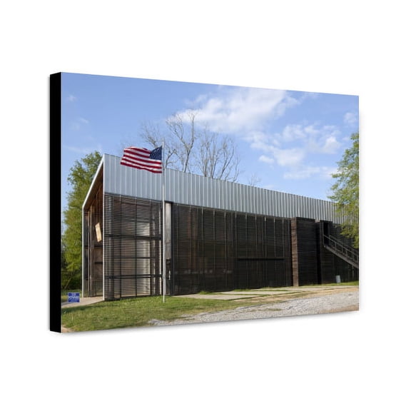 Canvas Print: Fire Department Designed By Rural Studio Architecture, Newbern