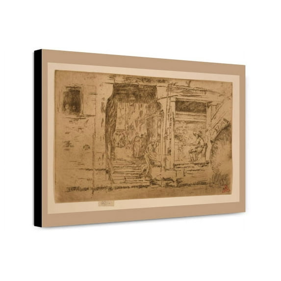 Canvas Print: Fish Shop, Venice, 1879