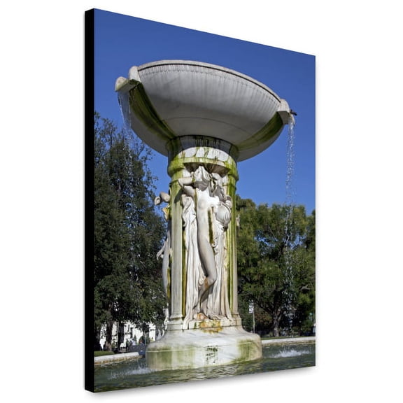 Canvas Print: Fountain In Dupont Circle, NW, Washington, D.C., 2010