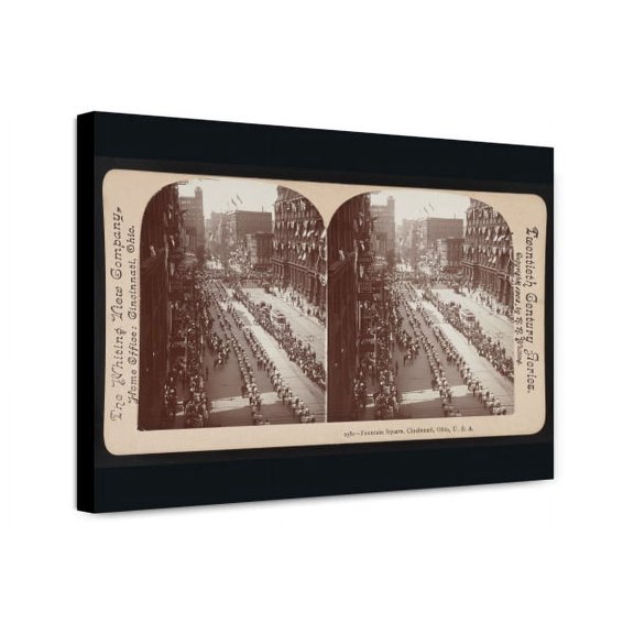 Canvas Print: Fountain Square, Cincinnati, Ohio, U.S.A., 1904