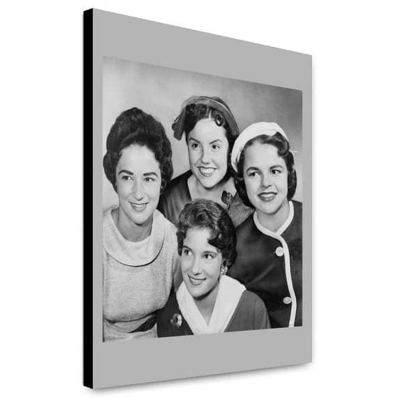 Canvas Print: Four Miss America Candidates: Jacque Baker (Miss Iowa), Linda(?)