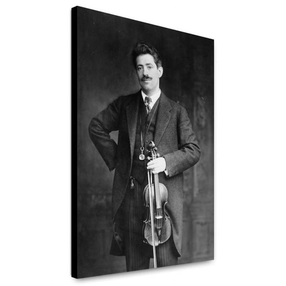 Canvas Print: Fritz Kreisler, Three-Quarter Length Portrait, Standing, Facing