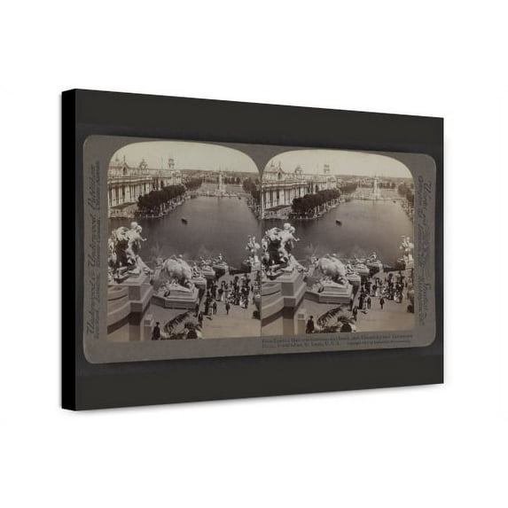Canvas Print: From Festival Hall Over Fountains And Basin, View 2, Past