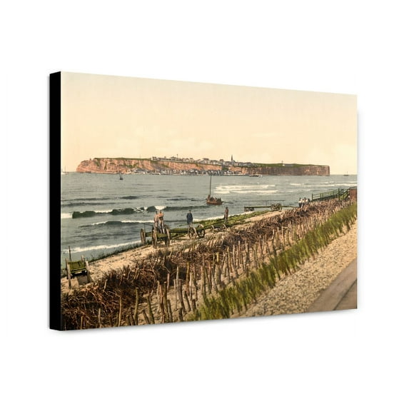 Canvas Print: From The Dunes, Helgoland, Germany, circa 1890