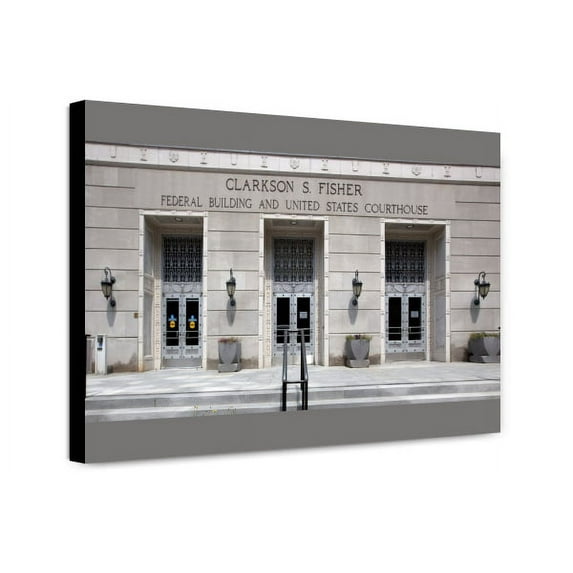 Canvas Print: Front Entrance, Clarkson S. Fisher Federal Building & U.S