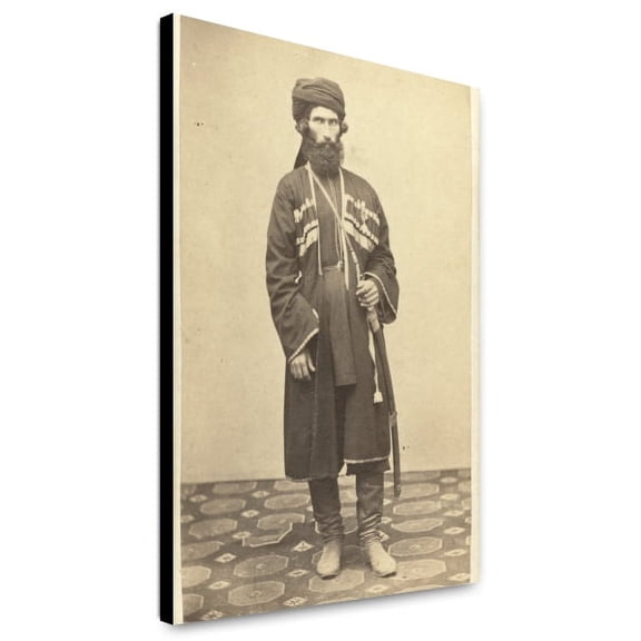 Canvas Print: Full-Length Portrait Of Transcaucasian Man, Standing, Facing Front