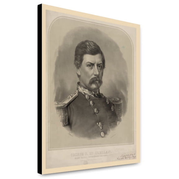 Canvas Print: George B. Mcclellan. Major General Commanding U.S. Army, 1862