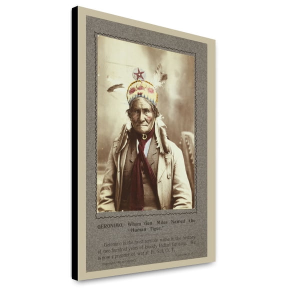 Canvas Print: Geronimo, Whom Gen. Miles Named The Human Tiger, 1903