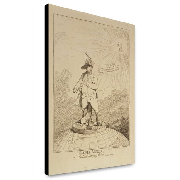 Canvas Print: Gloria Mundi, Or The Devil Addressing The Sun - Pare. Lost, Book