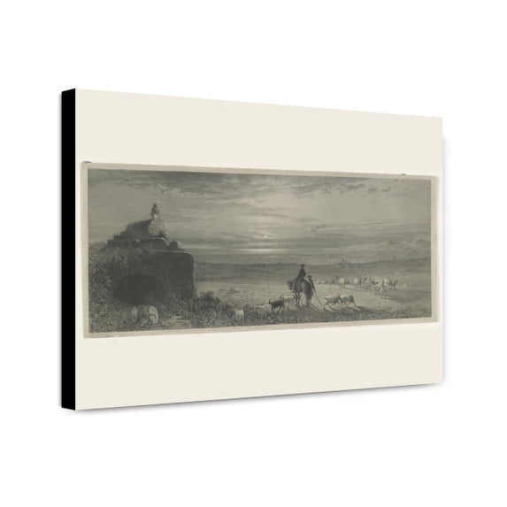 Canvas Print: Goats In The Field, 1800