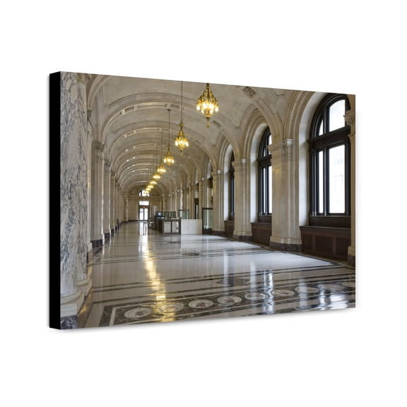 Canvas Print: Grand Hall Looking West, Howard M. Metzenbaum U.S. Courthouse