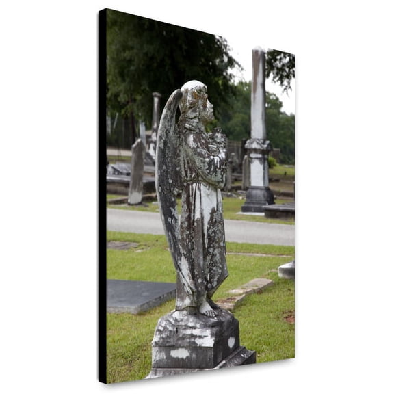 Canvas Print: Gravestone In An Historic Cemetery, Camden, Alabama, 2010
