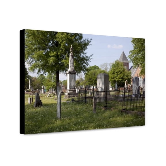 Canvas Print: Greenwood Cemetery Is The Original Cemetery In Tuscaloosa, Alabama