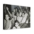 thumbnail image 1 of Canvas Print: Group Of Puerto Rican Children In C Class, 1947, 1 of 3