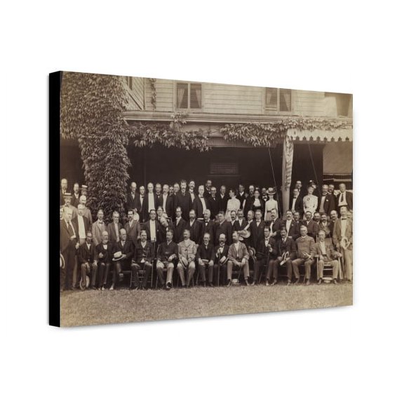 Canvas Print: Group Portrait Of Theodore Roosevelt, Seated In Front Row, Left