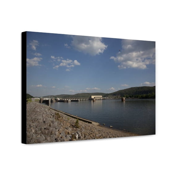 Canvas Print: Guntersville Dam On The Tennessee River, Guntersville, Alabama, 2010