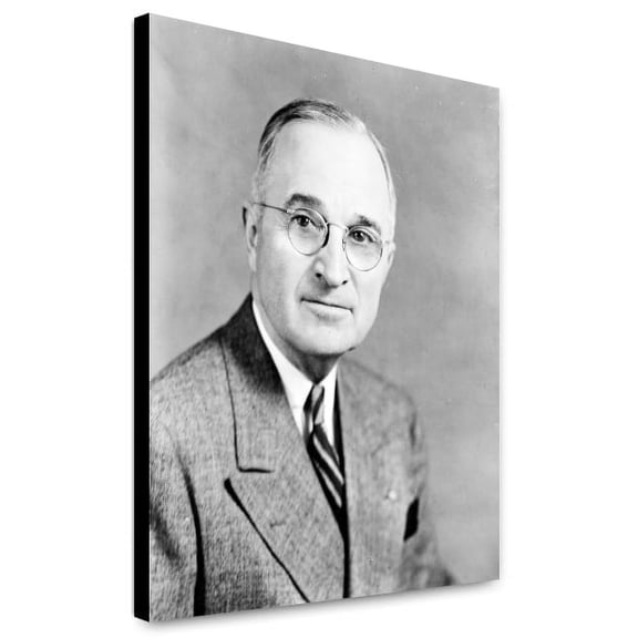 Canvas Print: Harry Truman, Half-Length Portrait, Facing Front, 1945