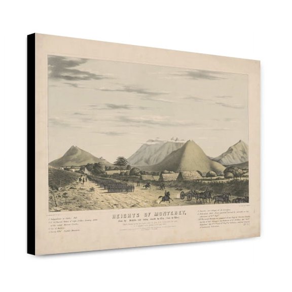 Canvas Print: Heights Of Monterey Sic, From The Saltillo Road Looking Towards The