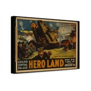 Canvas Print: Hero Land The Greatest Spectacle The World Has Ever Seen For The