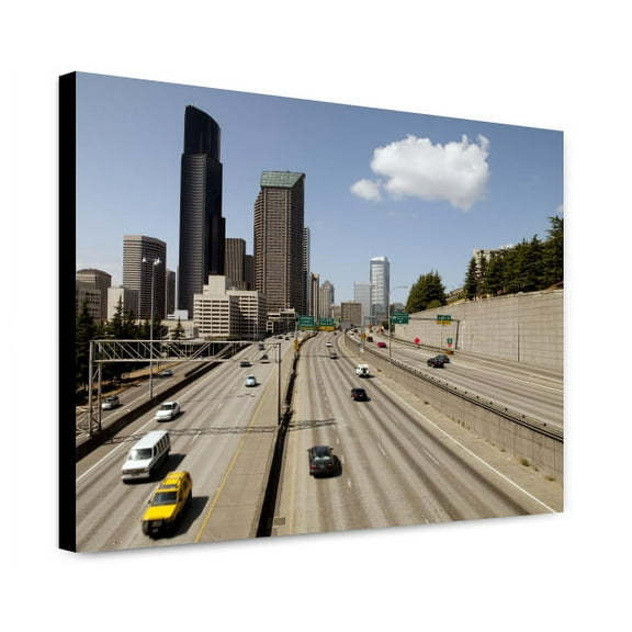 Canvas Print: Highway View, Seattle, Washington, 2009