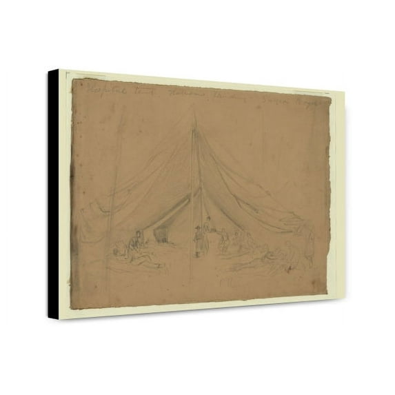 Canvas Print: Hospital Tent, Harrisons Landing, Surgeon Boyd, circa 1862