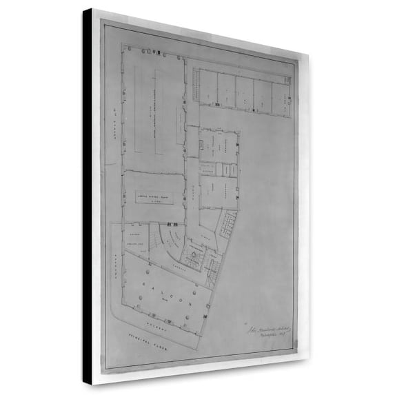 Canvas Print: Hotel For Azariah Fuller, (Kirkwood House), Pennsylvania Avenue And