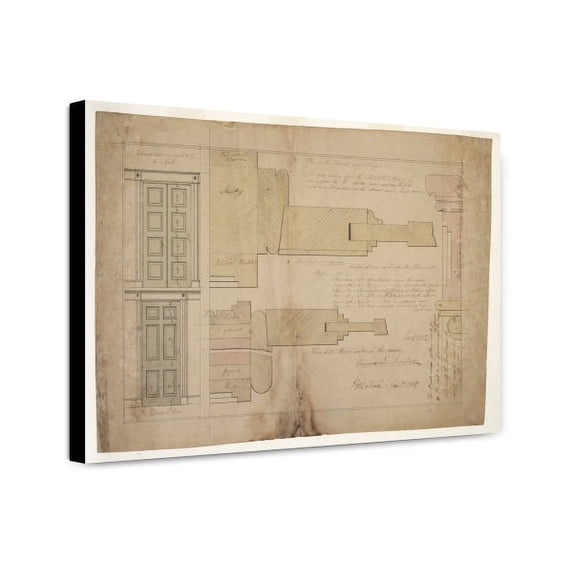 Canvas Print: House (Decatur House) For Commodore Stephen Decatur, 748 Jackson