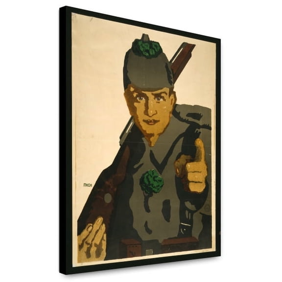 Canvas Print: Ich Gehe Hinaus An Die Front. Hast Du Die 6. Kriegsanleihe Schon