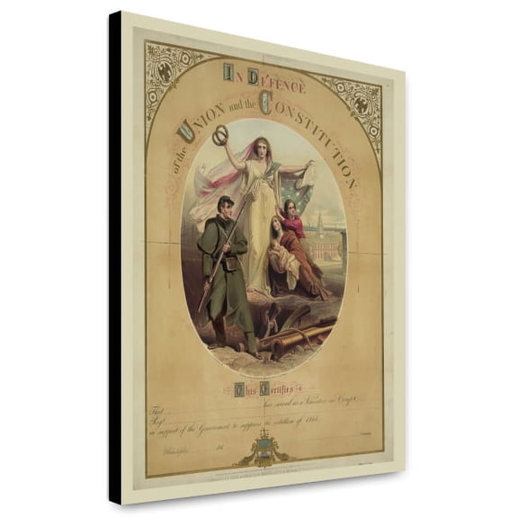 Canvas Print: In Defence Of The Union And The Constitution, 1861