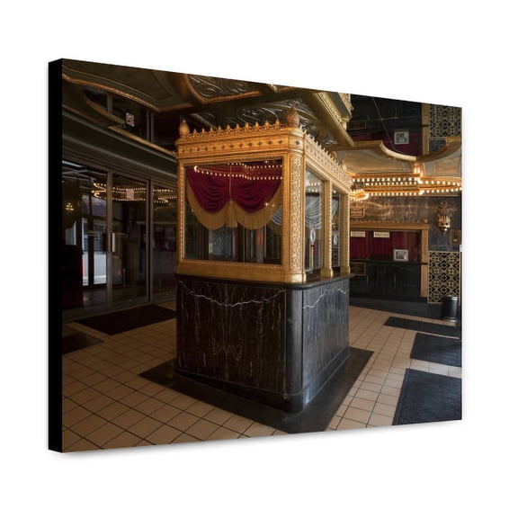 Canvas Print: Interior, Box Office, Alabama Theatre, Birmingham, Alabama, 2010