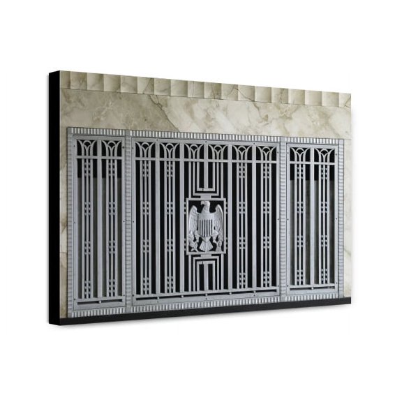 Canvas Print: Interior Grill Detail, James T. Foley U.S. Post Office And