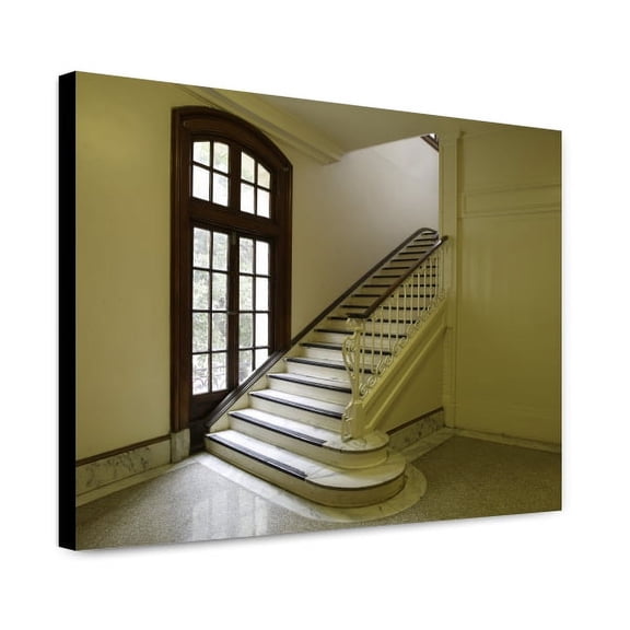 Canvas Print: Interior Staircase, U.S. Post Office And Courthouse, Laredo, Texas