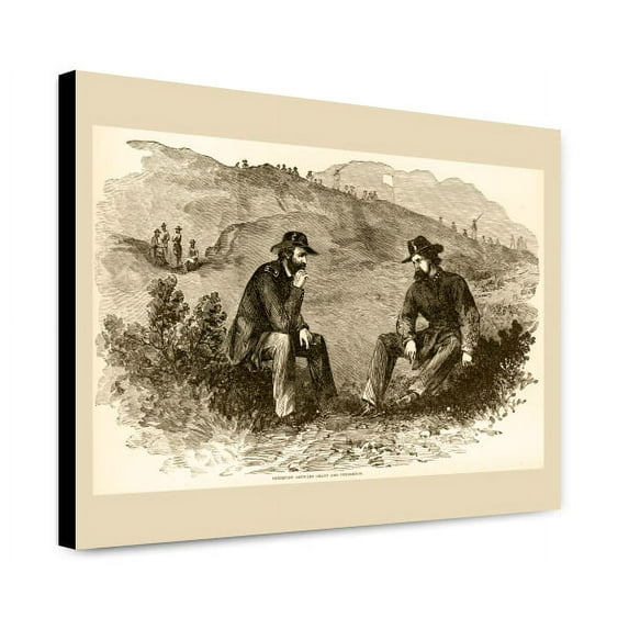 Canvas Print: Interview Between Grant And Pemberton, 1894