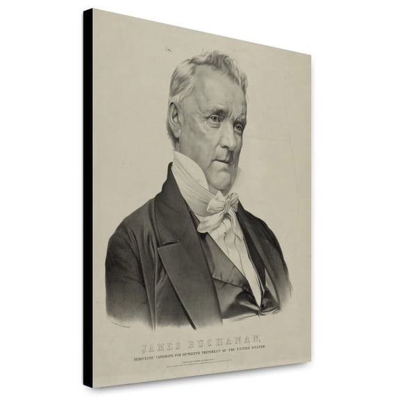 Canvas Print: James Buchanan, Democratic Candidate For Fifteenth President Of The