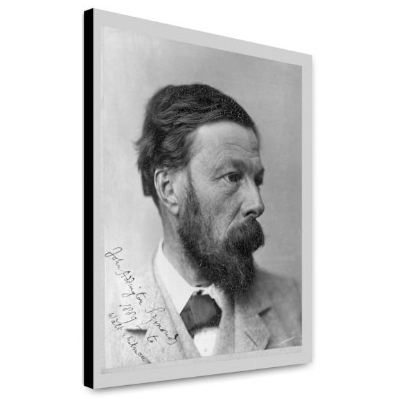Canvas Print: John Addington Symonds, Head-And-Shoulders Portrait, Facing Right