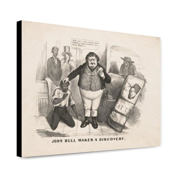 Canvas Print: John Bull Makes A Discovery, 1862